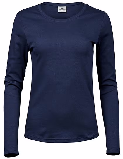 Tee Jays Langarm T-Shirt aus Bio-Baumwolle, Navy M, TJ590