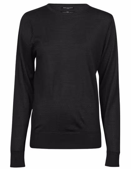 Tee Jays Pullover in maglia Merino-Acrilico taglio da Donna, Black S, TJ6006