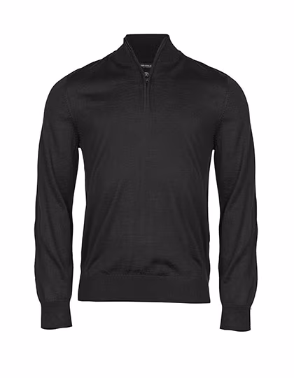 Tee Jays Pullover Half-Zip TJ6010N da Uomo, Black S, TJ6010N