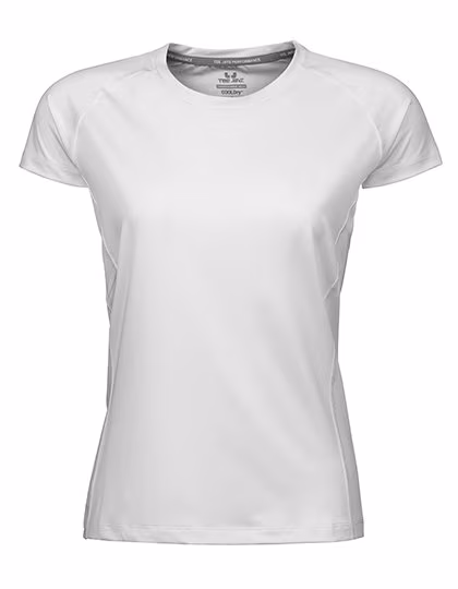 Tee Jays Sportliches CoolDry T-Shirt mit Reflektor, White L, TJ7021