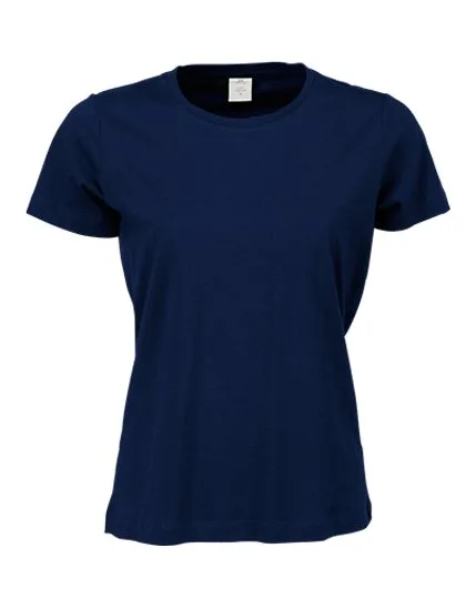 Tee Jays Slim Fit Baumwoll-T-Shirt mit Kragen, Navy M, TJ8050