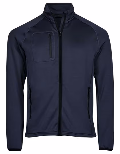 Tee Jays Stretch Fleece Jacket with Stand-Up Collar, Navy L, TJ91000