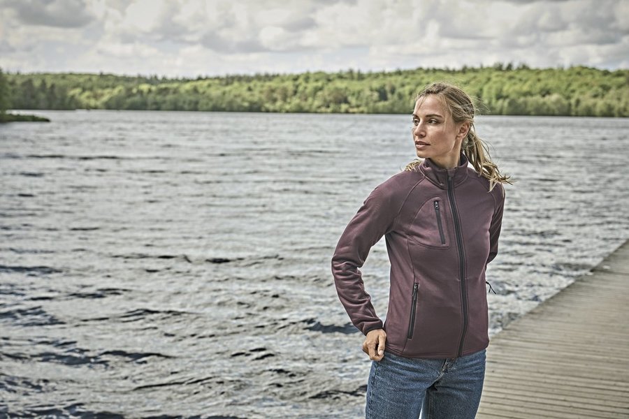 Tee Jays Fleecejacke mit Stehkragen für Damen, Black S, TJ9101