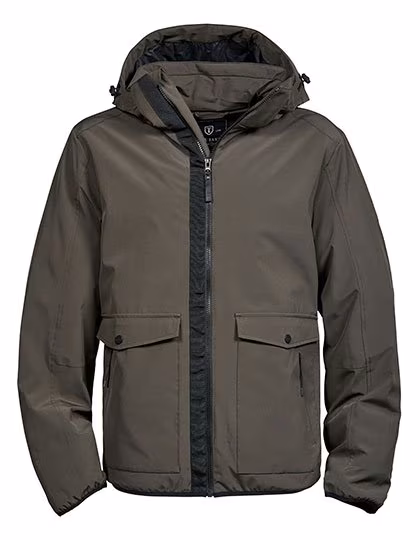 Tee Jays Urban Adventure Jacket with Hood, Dark Olive S, TJ9604