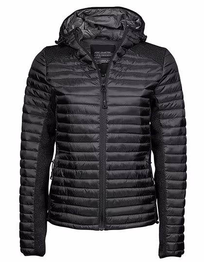 Crossover-Jacke mit Kapuze und Wattierung