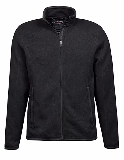 Tee Jays Fitted Sweat Jacket with Zips, Black M, TJ9615