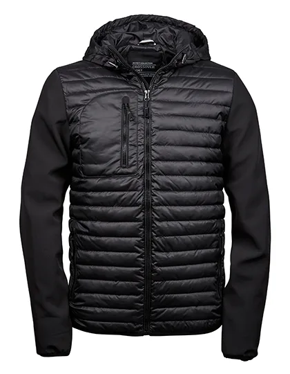 Tee Jays Giacca Softshell con Cappuccio da Uomo, Black/Black S, TJ9628