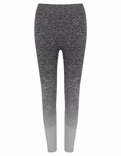 Tombo Seamless High-Stretch Leggings with Gradient, Dark Grey - Light Grey Marl L/XL, TL300