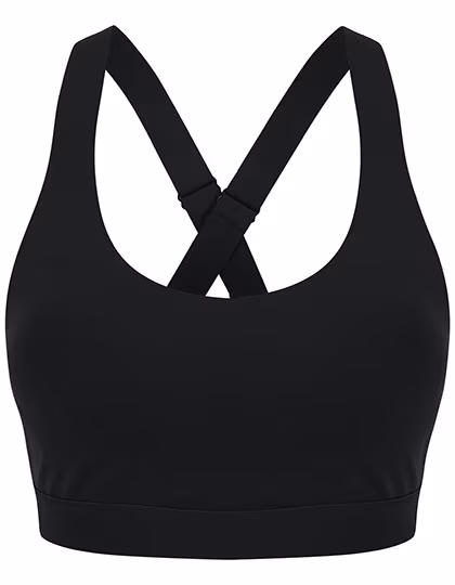 Tombo Sport-BH mit mittlerem Halt und Trägern, Black XS, TL371