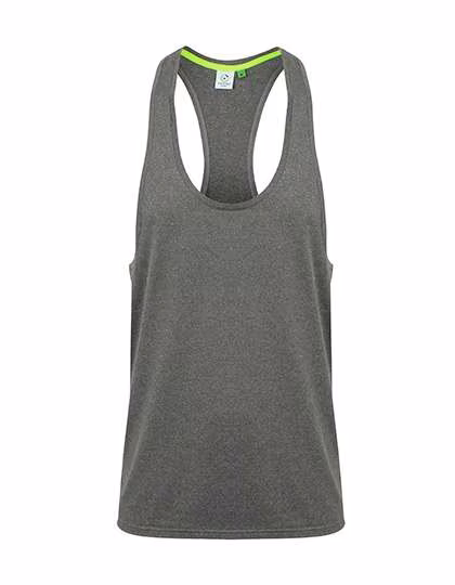 Tombo Ärmelloses Muscle-Fit T-Shirt, Basic Kollektion, Grey Marl XS, TL504