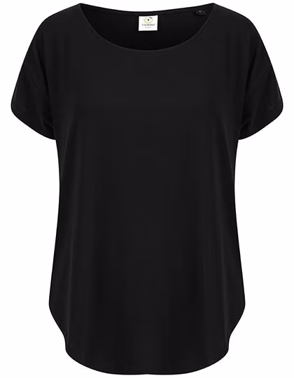 Tombo T-Shirt Oversize con scollo a U, Black XXL, TL527