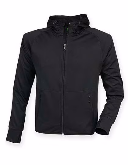 Tombo Sweat à Capuche avec Bandes Réfléchissantes et Poche, Black XS, TL550