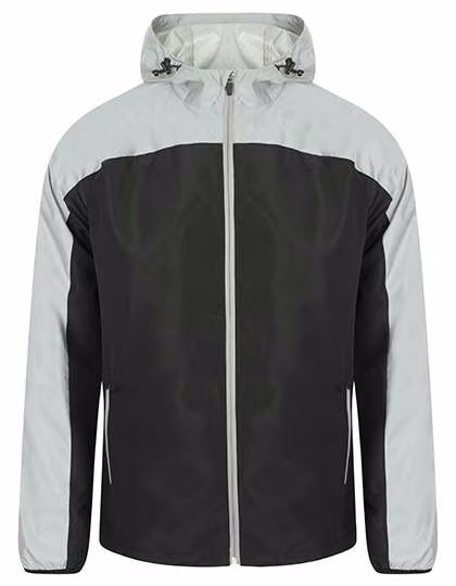 Tombo Veste de Sport Réfléchissante avec Capuche, Black/Reflective XXS, TL560