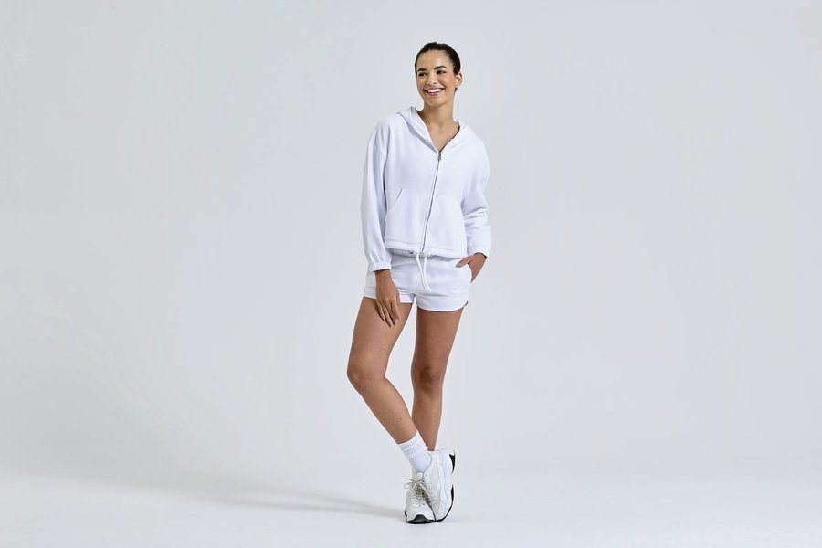 Women´s Recycled Drawstring Full-Zip Hoodie