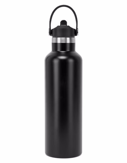 TriDri® Vacuum Sports Water Bottle With Flip Up Straw