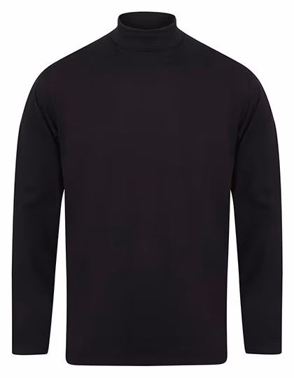 Henbury Maillot Col Roulé Manches Longues Coton Élasthanne, Navy S, W020