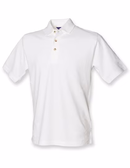Henbury Polo Classique en Coton avec Col Montant