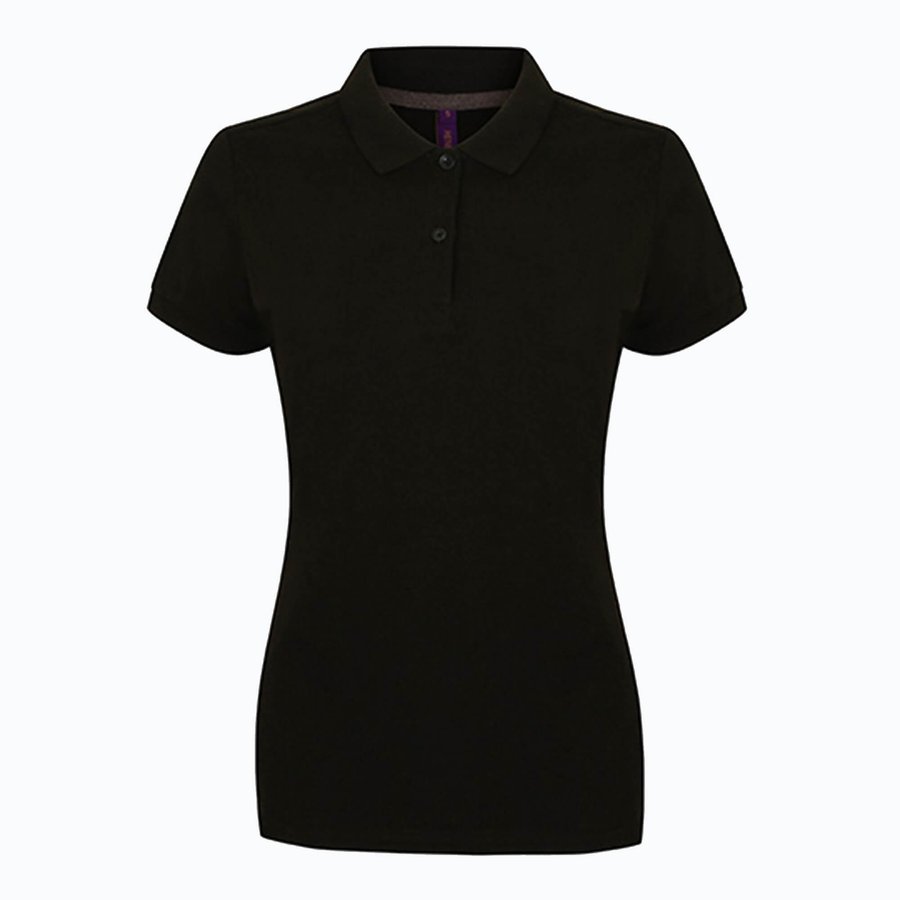 Henbury Ladies´ Micro-Fine-Piqué Polo Shirt Black XXS (W102), W102