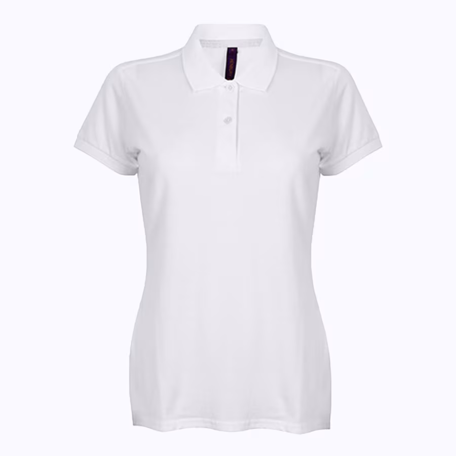 Henbury Polo Piqué Micro-Fin Femme Blanc XXS (W102), W102