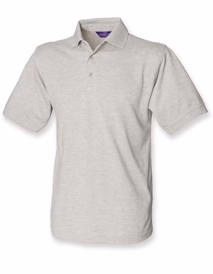 Henbury Klassisches Piqué Polo Shirt 65/35, Heather Grey XXL, W400