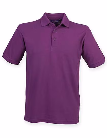 Henbury Polo Piqué Classique 65/35, Magenta M, W400