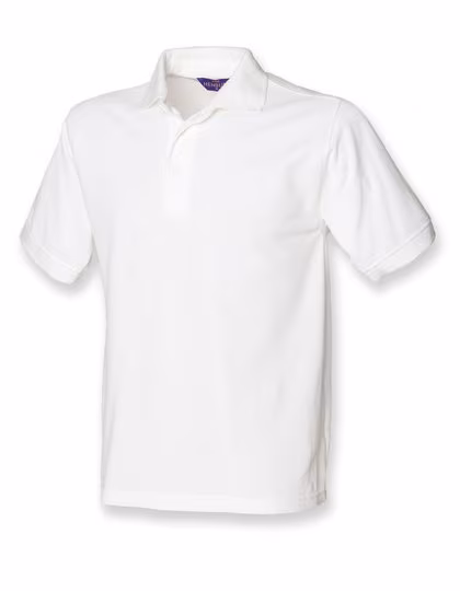 Henbury Klassisches Piqué Polo Shirt 65/35, White L, W400