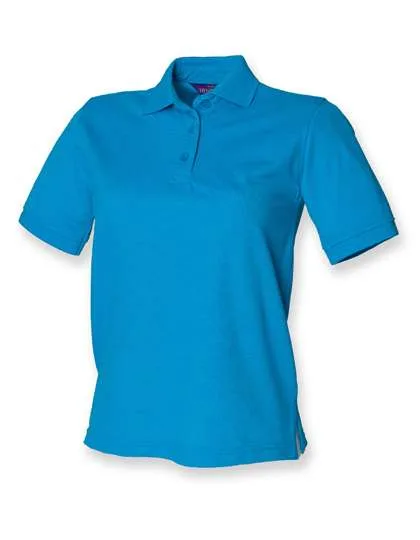 Henbury Klassisches Piqué Polo Shirt Regular Fit, Sapphire Blue XL, W401