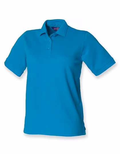 Henbury Klassisches Piqué Polo Shirt Regular Fit, Turquoise 3XL, W401
