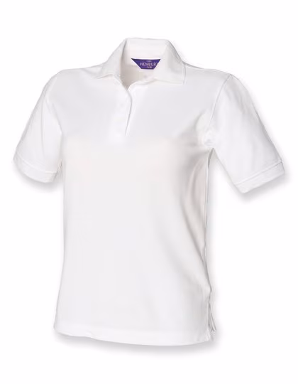 Henbury Klassisches Piqué Polo Shirt Regular Fit, White XS, W401
