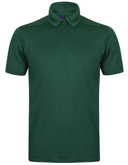 Henbury Slim Fit Polo with Wicking Finish for Men, Bottle M, W460