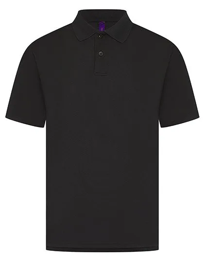 Henbury Men´s Coolplus® Wicking Polo Shirt Black M (W475), W475