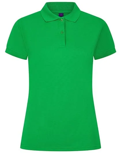 Henbury Polo-Shirt Mikro-Piqué feuchtigkeitsregulierend für Damen, Kelly Green S, W476
