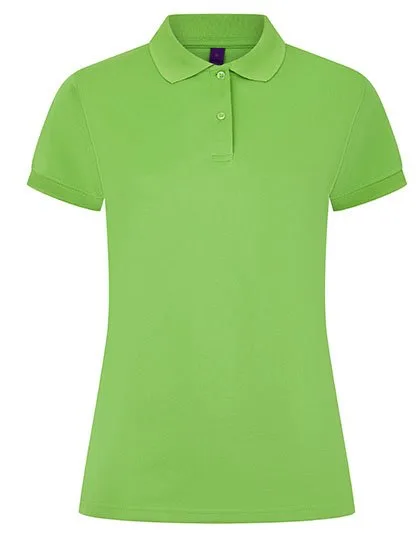 Henbury Polo-Shirt Mikro-Piqué feuchtigkeitsregulierend für Damen, Lime Green XL, W476