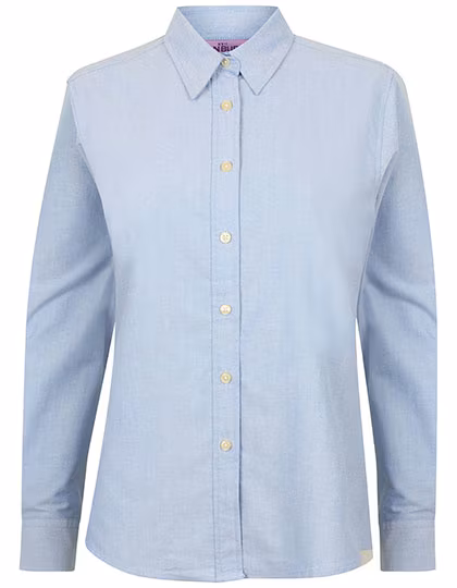 Henbury Camicia Oxford con Maniche Lunghe, White 4XL, W511