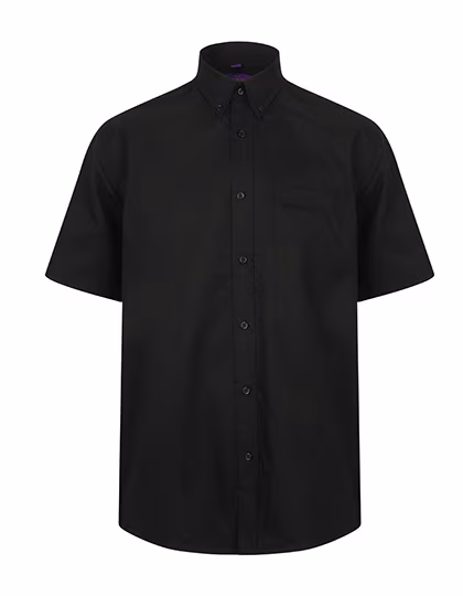 Henbury Camicia Business Traspirante con Taschino, Black S, W595