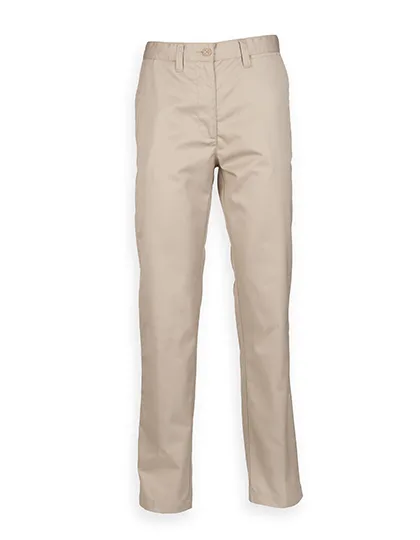 Henbury Chino 65/35 Polyester-Baumwolle für Damen, Stone 12/M(40)/31, W641