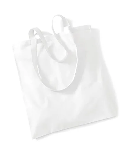 Westford Mill Baumwolltasche mit langen Tragegriffen, White 38 x 42 cm, WM101