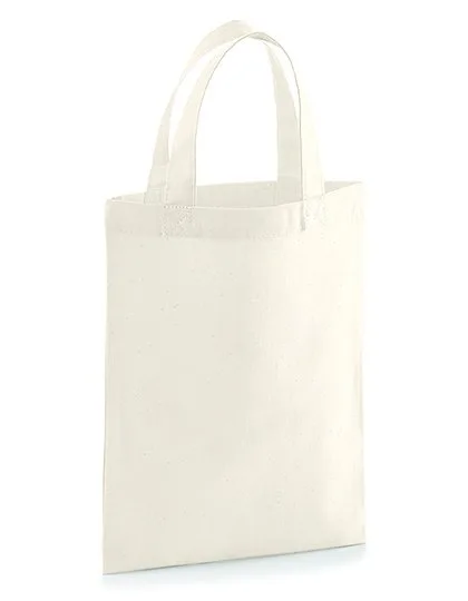 Westford Mill Baumwolltasche 19x25 cm, 2,5 L, Natural 19 x 25 cm, WM103