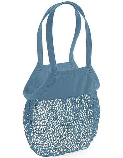Westford Mill Bio-Baumwoll-Einkaufsnetz mit 10 Litern, Airforce Blue 38 x 41 cm, WM150