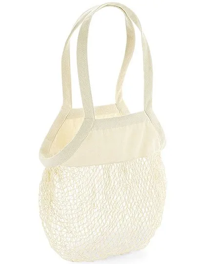Westford Mill Bio-Baumwoll-Einkaufsnetz mit 10 Litern, Natural 38 x 41 cm, WM150