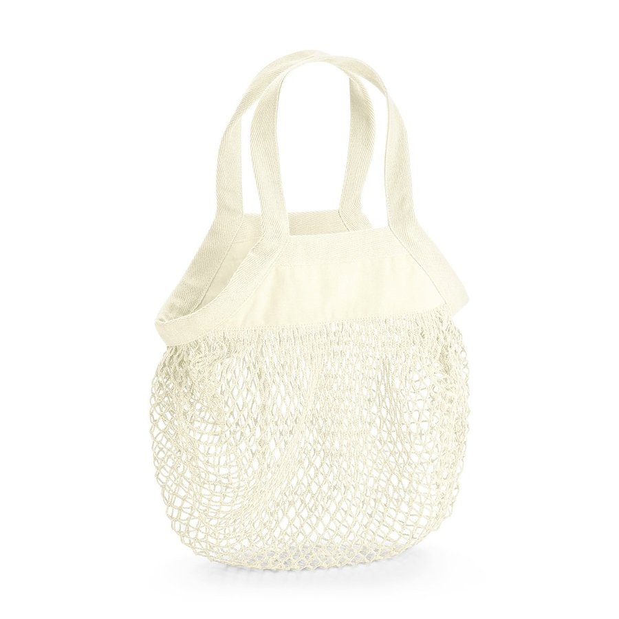 Westford Mill Bio-Baumwoll Mini Mesh Einkaufstasche, Airforce Blue 34 x 34 cm, WM151