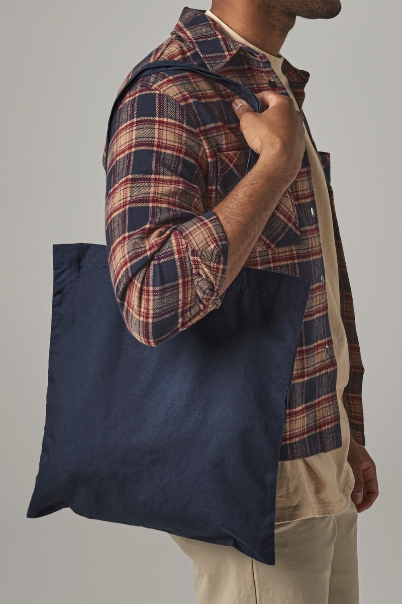 Westford Mill Baumwolltasche 38x42 cm, 10 Liter, Natural 38 x 42 cm, WM201