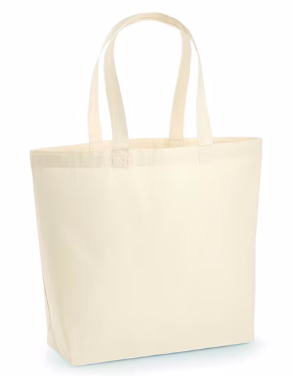 Westford Mill Maxi-Sac en Coton 18 Litres, Noir, Natural 35 x 39 x 13.5 cm, WM225
