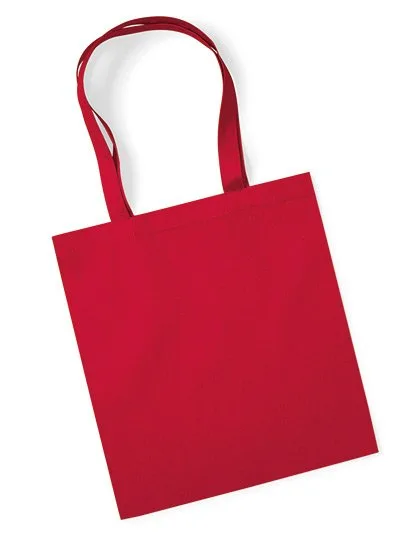 Westford Mill Bio-Baumwolltasche mit Druckoberfläche, Classic Red 38 x 42 cm, WM261