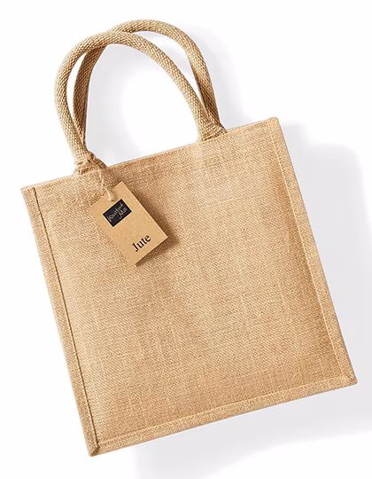 Westford Mill Midi Shopper in juta con manici in Cotone, Natural 30 x 30 x 19 cm, WM413