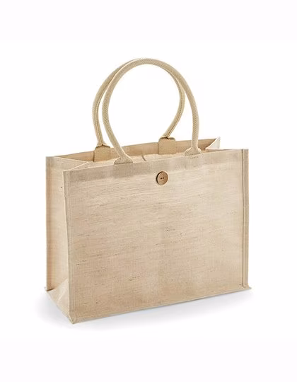 Westford Mill Shopper juta-Cotone con manici, Natural 42 x 33 x 19 cm, WM447