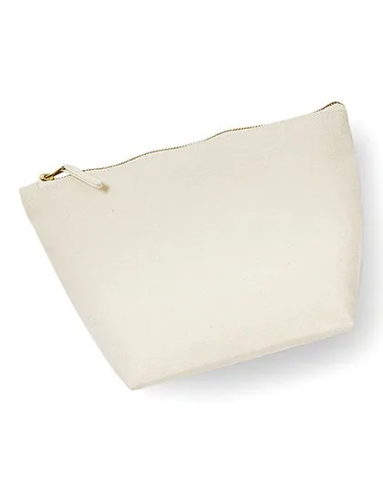 Westford Mill Canvas Freizeit Tasche mit Metall-Reißverschluss, Natural L (23 x 22.5 x 11 cm), WM540