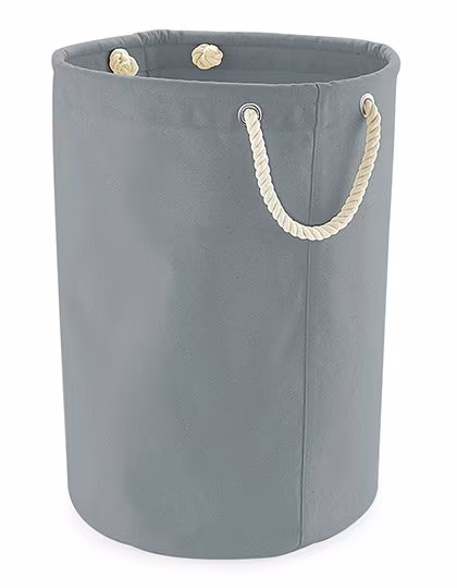 Westford Mill Cotton Bag with Rope Carry Handles, L, Pure Grey S (30 x 30 cm), WM580