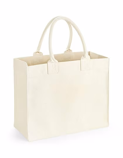 Westford Mill Borsa shopping in canvas di Cotone con tasca interna, Natural 41 x 34 x 18 cm, WM608