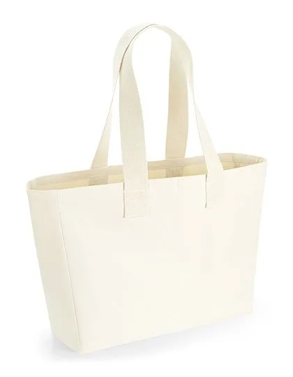 Westford Mill Beach Bag with Long Strap Handles, Beige 43 x 34.5 x 13.5 cm, WM610